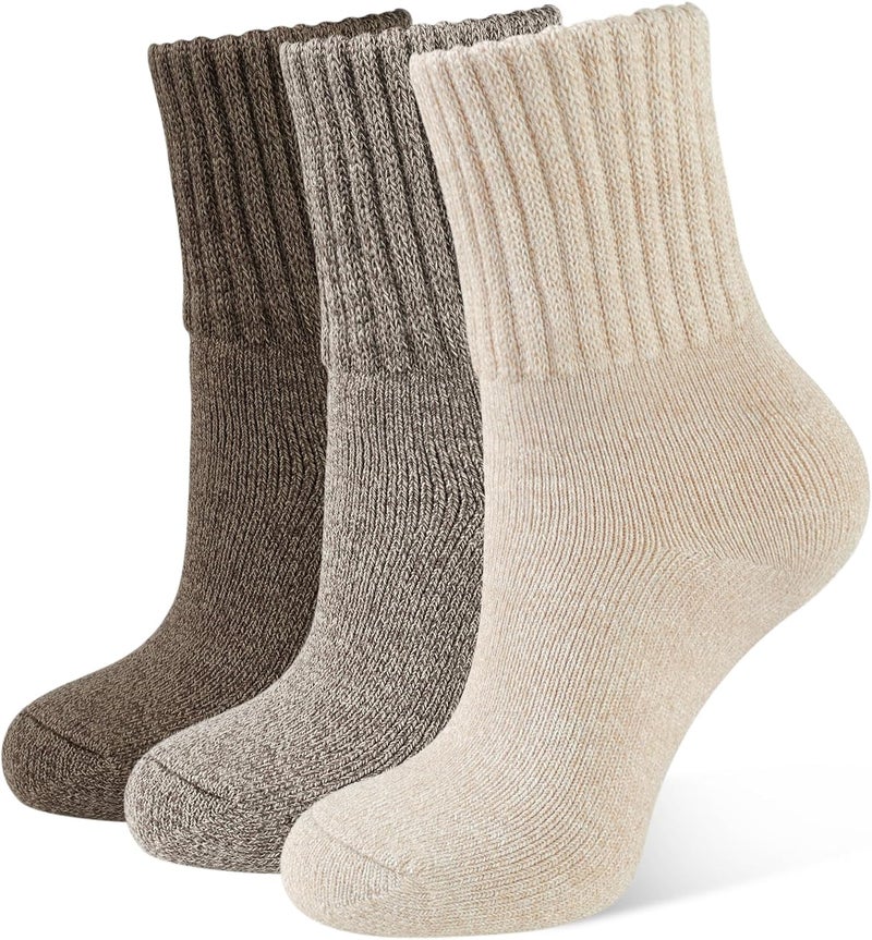 CLOSEMATE Womens Thick Full Cushioned Thermal Warm Boot Socks for Winter 3 Pairs - Image 1
